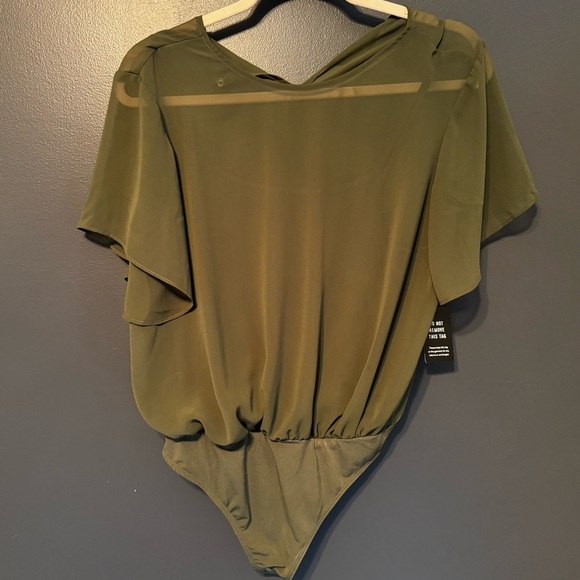 Olive Green Women's Bodysuit - Picture 1 of 4